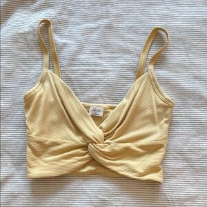 Aritzia Wilfred Crop Knot Top